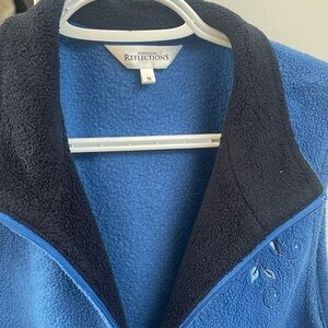 Northern Reflections Blue and Black Teddy Jacket